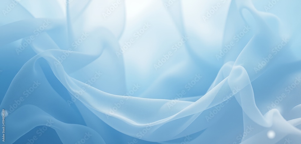 Light blue fabric folds in soft flowing texture. Light blue fabric folds in soft flowing texture.