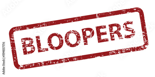 Bloopers mistake grunge rubber stamp vector illustration  design background