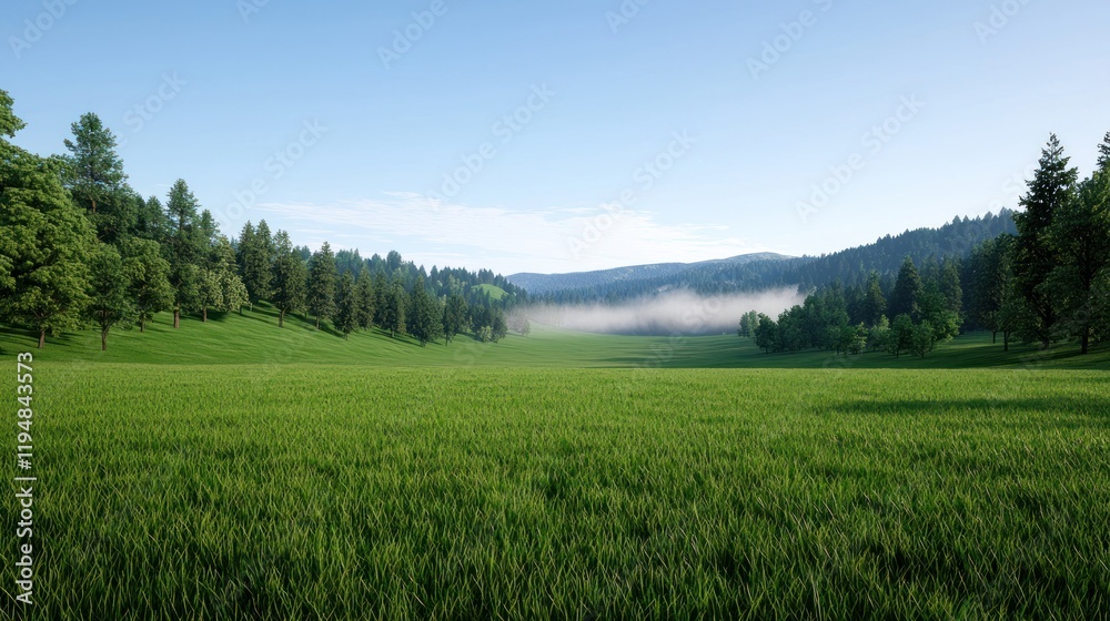 Obraz premium Serene Grassland Meadow