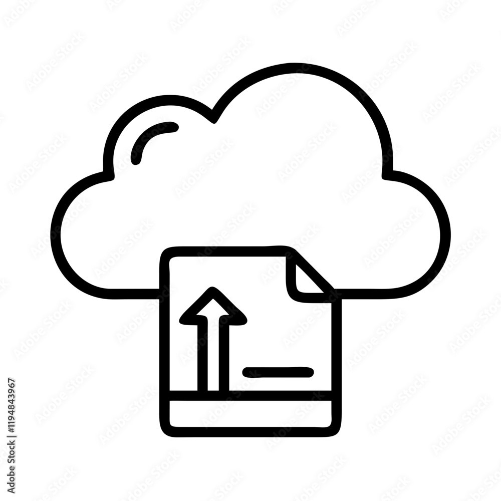 cloud storage icon, cloud storage line art - simple line art of cloud storage, perfect for cloud storage logos and icons and themed design cloud storage icon, cloud storage line art - simple line art of cloud storage, perfect for cloud storage logos and icons and themed design