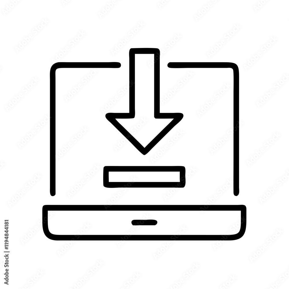 data download icon, data download line art - simple line art of data download, perfect for data download logos and icons and themed design data download icon, data download line art - simple line art of data download, perfect for data download logos and icons and themed design