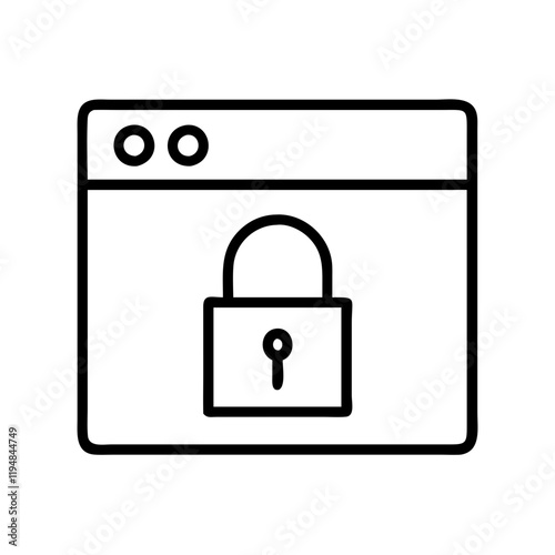 https lock symbol icon, https lock symbol line art - simple line art of https lock symbol, perfect for https lock symbol logos and icons and themed design 