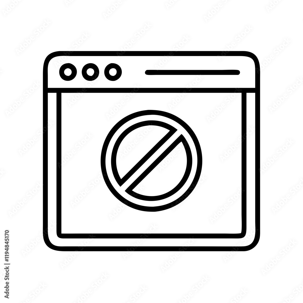 internet pop up blocker icon, internet pop up blocker line art - simple line art of internet pop up blocker, perfect for internet pop up blocker logos and icons and themed design internet pop up blocker icon, internet pop up blocker line art - simple line art of internet pop up blocker, perfect for internet pop up blocker logos and icons and themed design