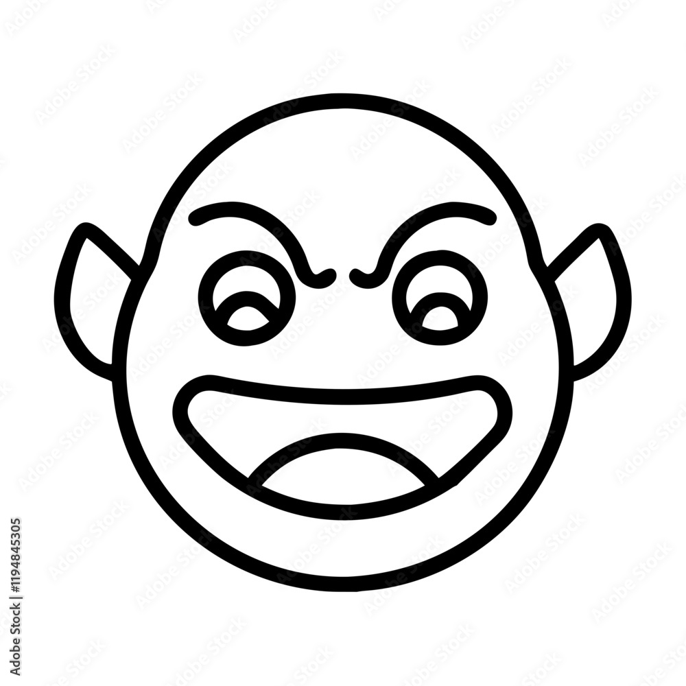 internet troll emoji icon, internet troll emoji line art - simple line art of internet troll emoji, perfect for internet troll emoji logos and icons and themed design internet troll emoji icon, internet troll emoji line art - simple line art of internet troll emoji, perfect for internet troll emoji logos and icons and themed design