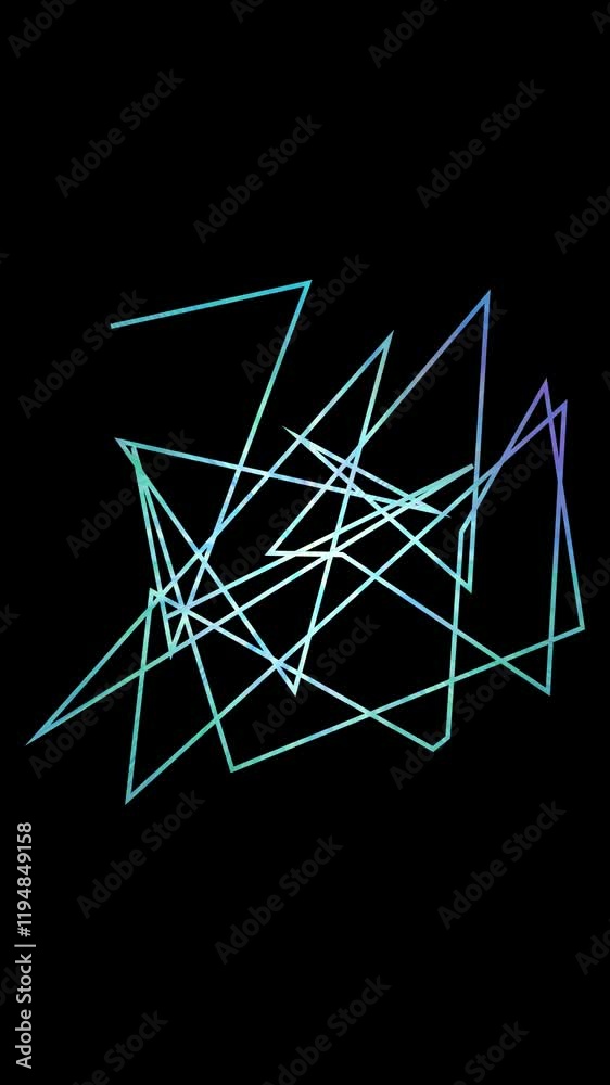 An abstract messy zig zag line doodle motion graphic background design.