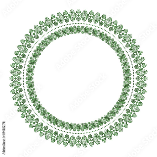 Damask Round Wreath gold circular round ornament floral Abstract pattern, Classic Victorian traditional style, illustration Vintage Design, Floral frames, Mandala, Antique, Moroccan frame