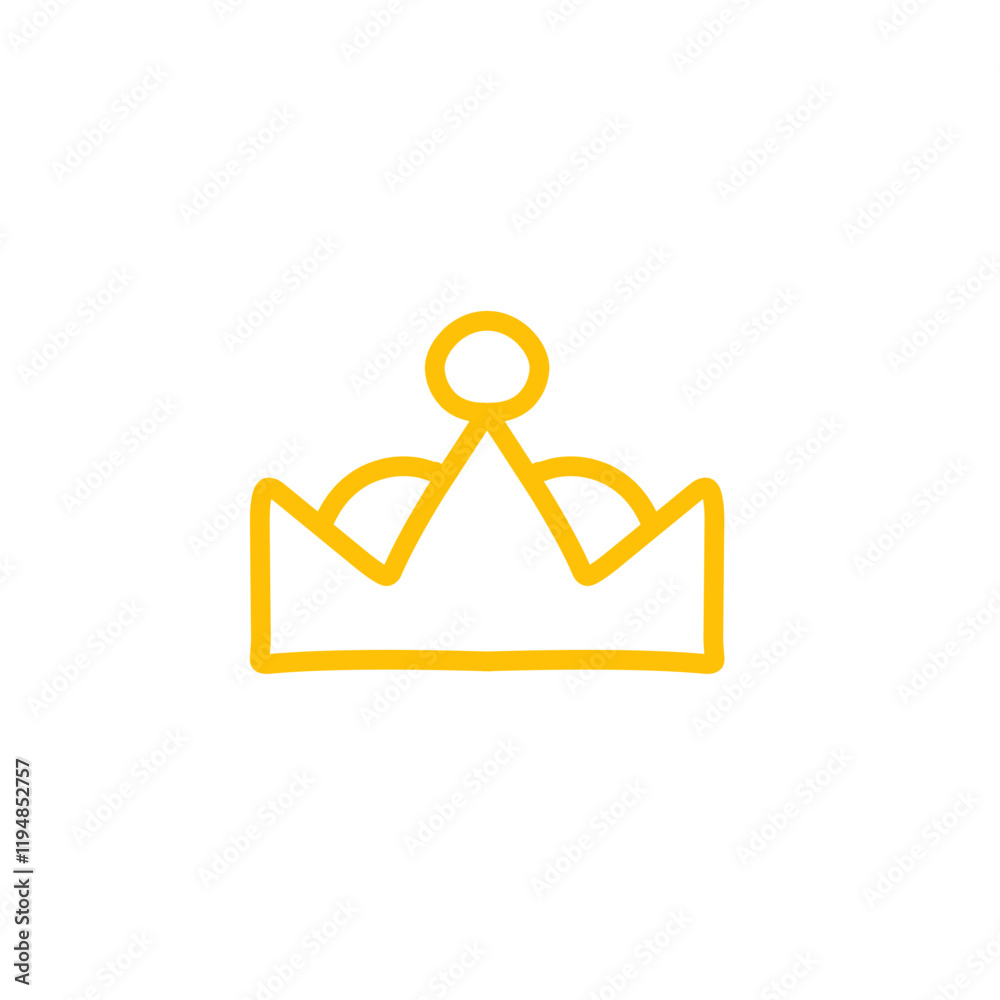 crown vector line icon
