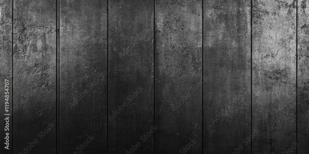 Textured dark grey cement wall with a weathered finish displaying vertical panels and a subtle gradient effect against a solid black background. Textured dark grey cement wall with a weathered finish displaying vertical panels and a subtle gradient effect against a solid black background.