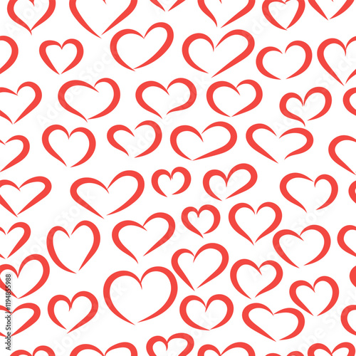 Hearts seamless pattern