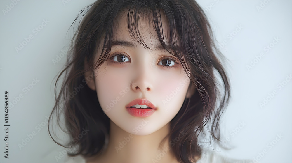 フェミニンなイメージの美しいアジア人女性 フェミニンなイメージの美しいアジア人女性