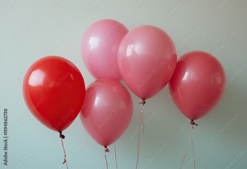 red and white balloons red and white balloons