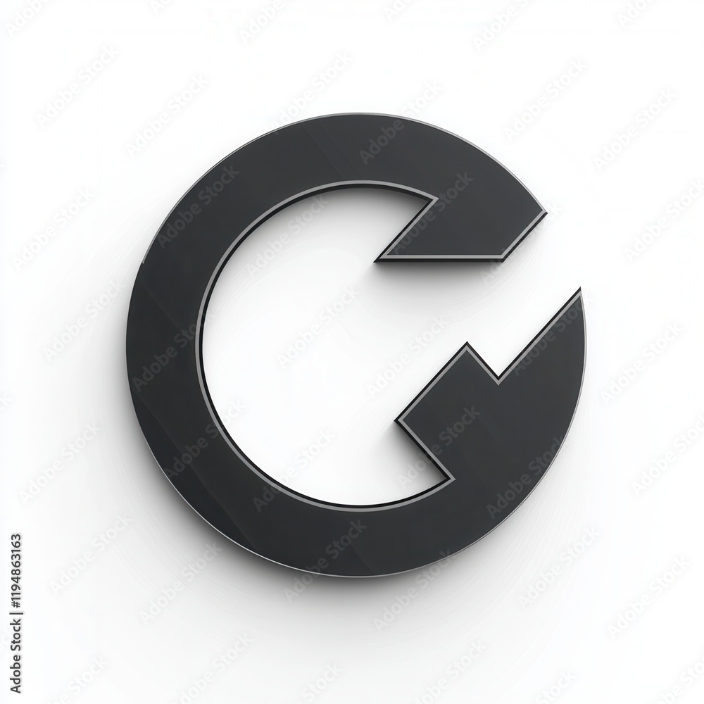 Minimalist black and white circular logo with abstract geometric patterns Minimalist black and white circular logo with abstract geometric patterns