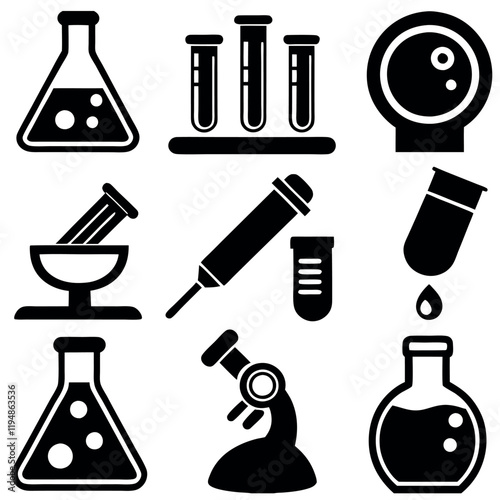 set of laboratory equipment