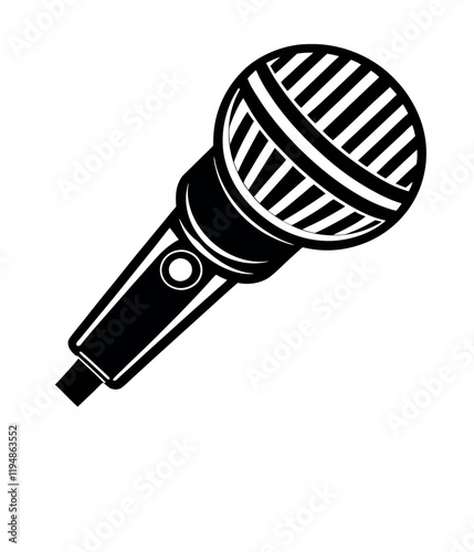 microphone isolated on white background