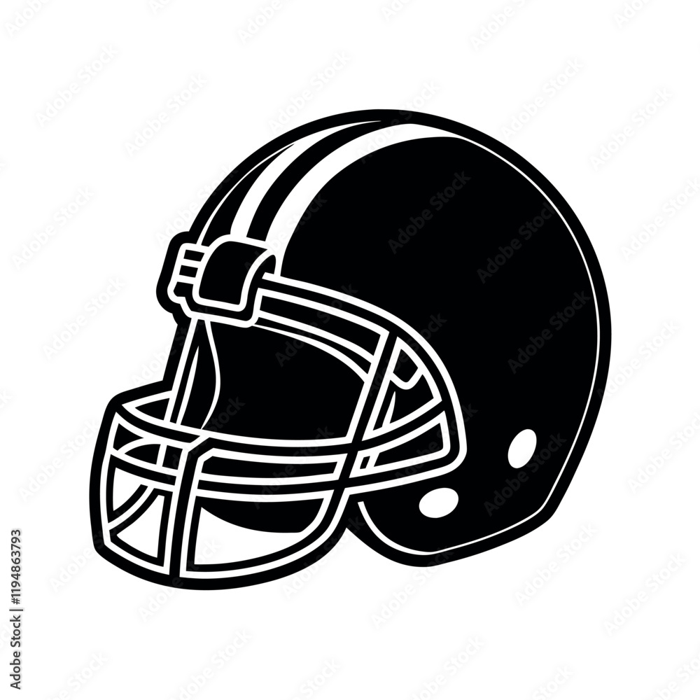 Fototapeta premium american football helmet isolated