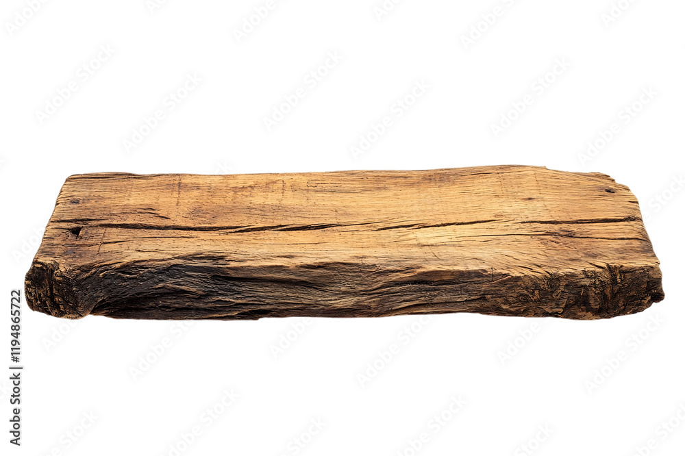 Old wooden board isolated on transparent background Old wooden board isolated on transparent background
