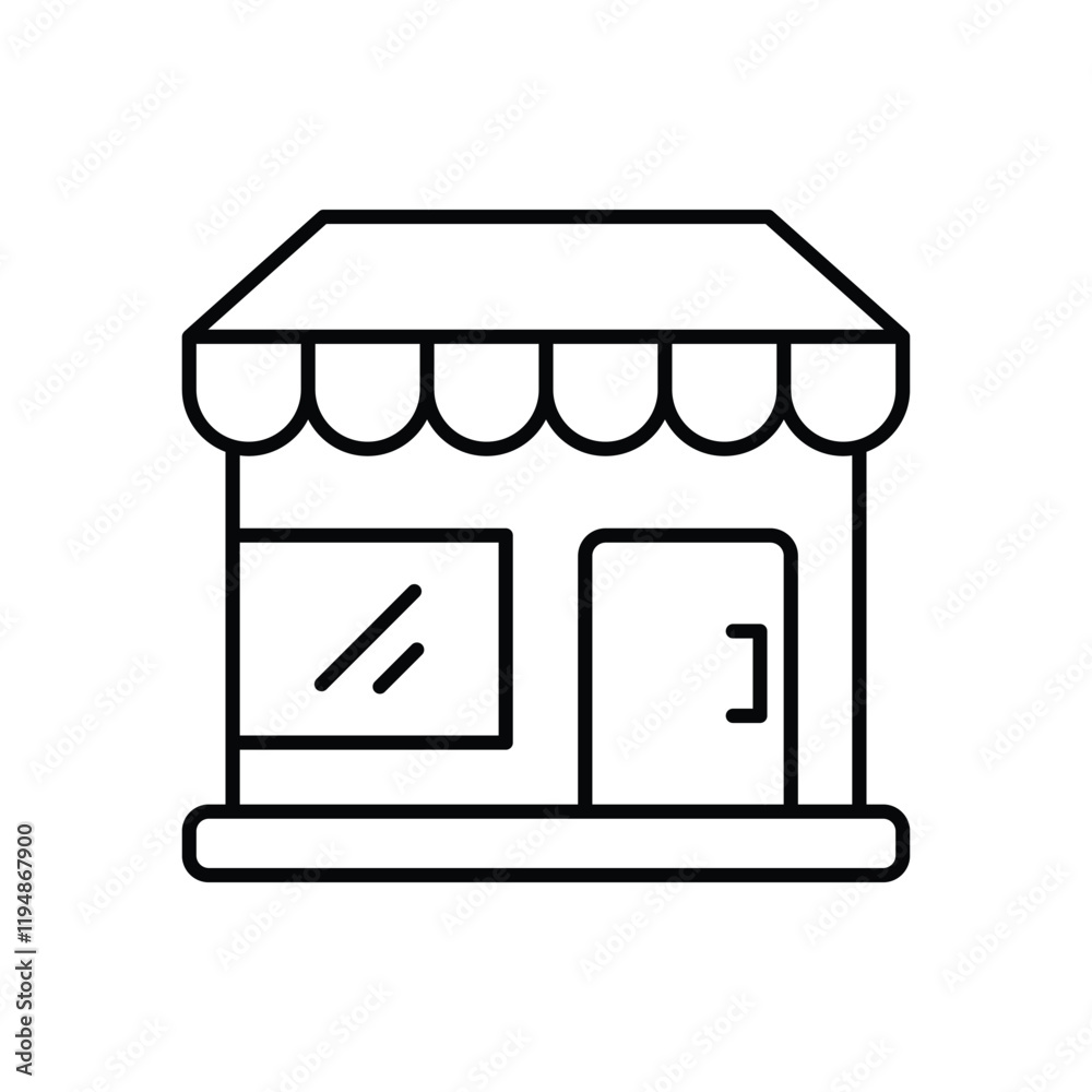 Storefront icon design Storefront icon design