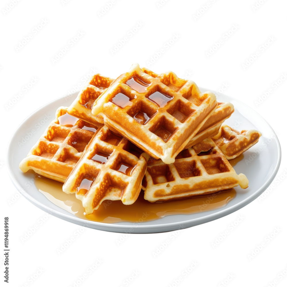 Delicious Golden Brown Waffles Drizzled with Sweet Maple Syrup A Perfect Breakfast Treat Delicious Golden Brown Waffles Drizzled with Sweet Maple Syrup A Perfect Breakfast Treat