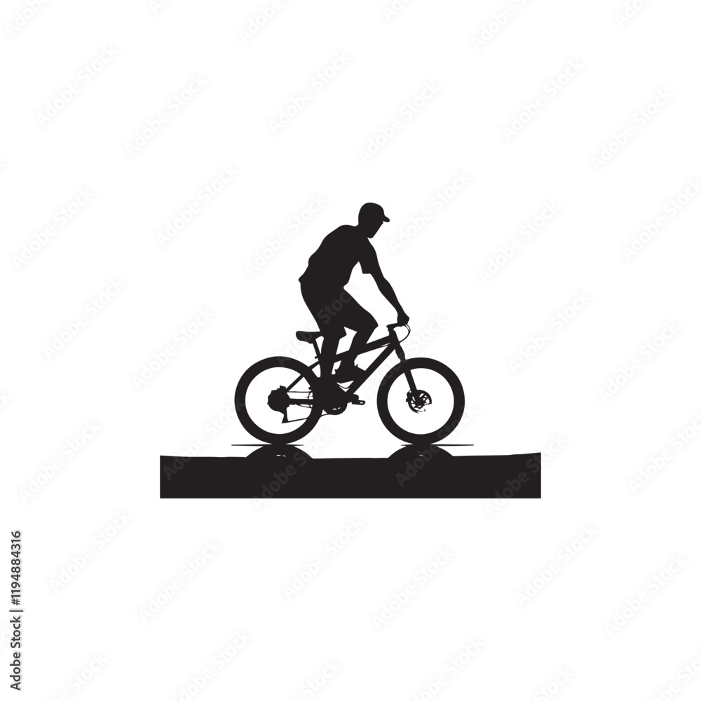 Obraz premium rider silhouette