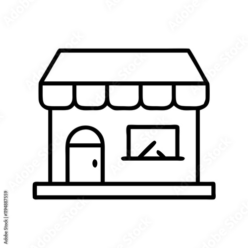 Wallpaper Mural souvenir shop icon, souvenir shop line art - simple line art of souvenir shop, perfect for souvenir shop logos and icons and themed design  Torontodigital.ca