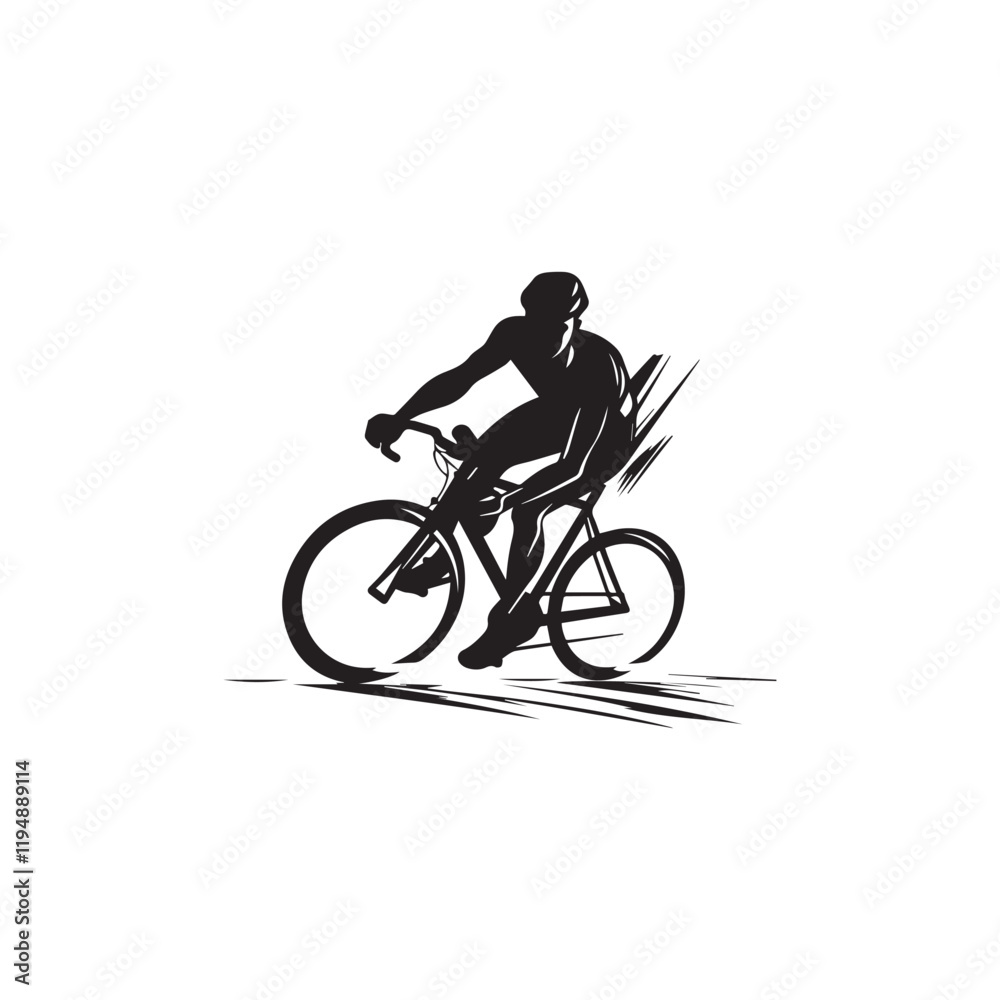 Fototapeta premium rider silhouette