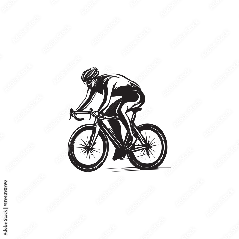 Obraz premium rider silhouette