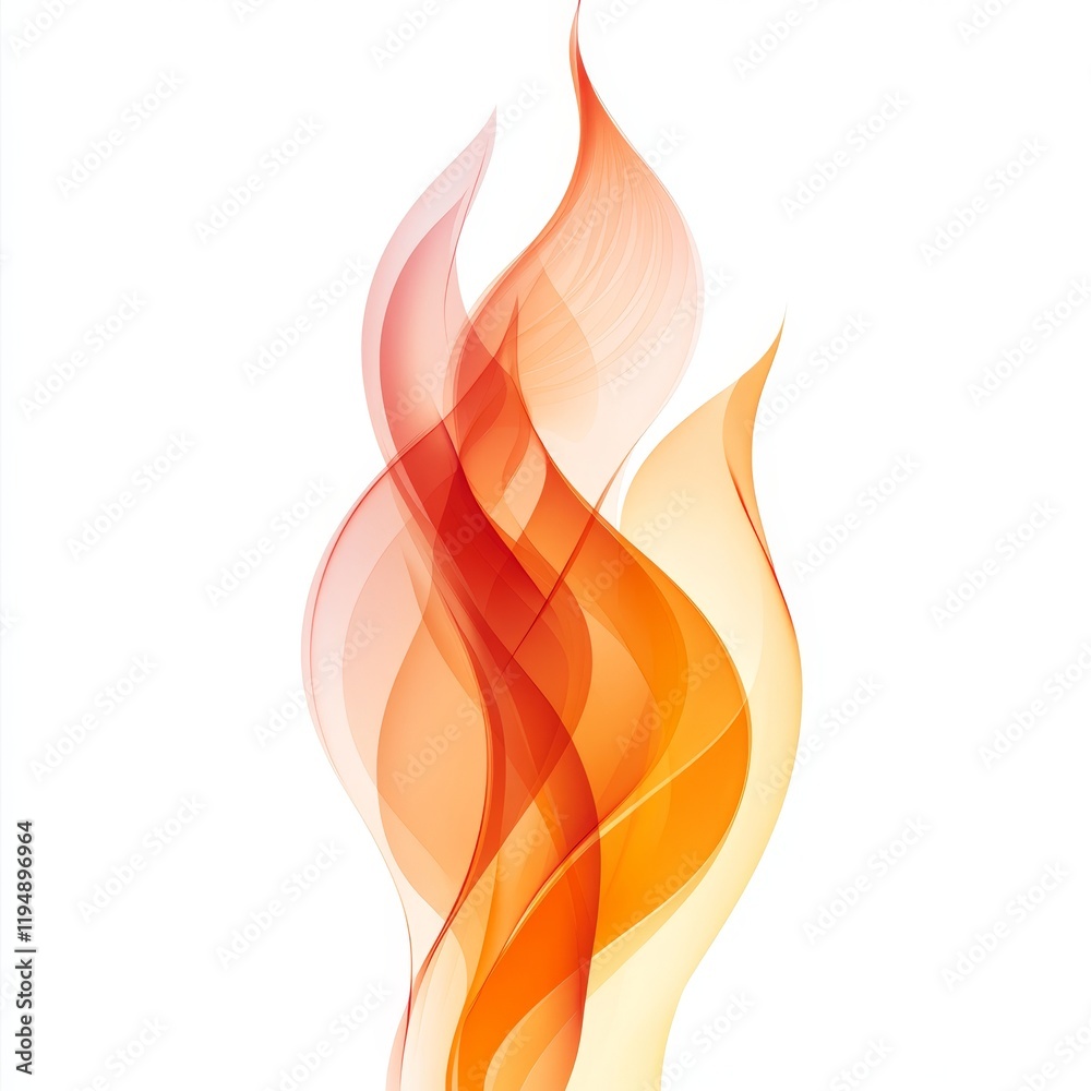Smooth Layered Flame Design with Gradient Effect in Warm Colors Smooth Layered Flame Design with Gradient Effect in Warm Colors