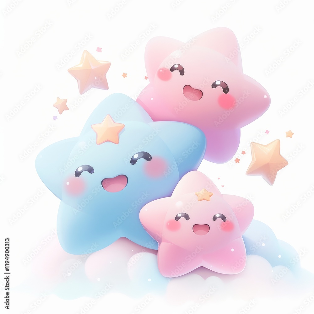 Cute happy star shining. star characters in neon design. Pink and blue gradient star isolated on white background. holographic icon in minimalistic design. stickers with 3D render of stars. Cute happy star shining. star characters in neon design. Pink and blue gradient star isolated on white background. holographic icon in minimalistic design. stickers with 3D render of stars.
