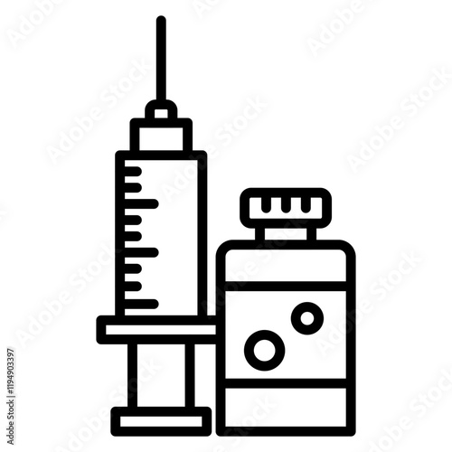 Insulin Syringe Icon