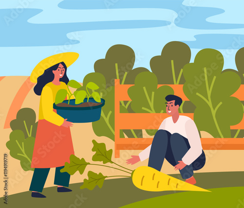 Gardening Together: Harvesting and Planting