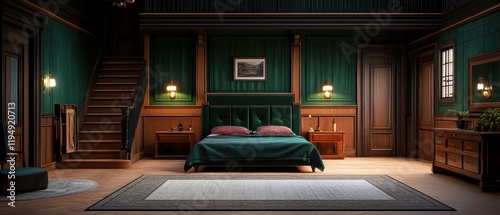 [Cozy hotel rooms with plush beds and elegant decor] Cozy Hotel Room Retreat with Plush Bed & Modern Decor
