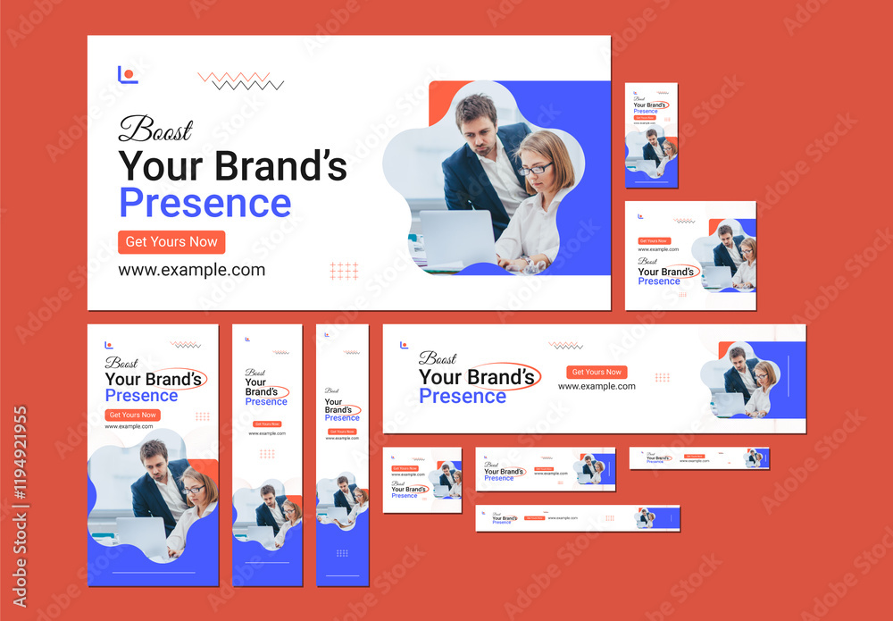Corporate Web Banner Set Design Stock Template | Adobe Stock