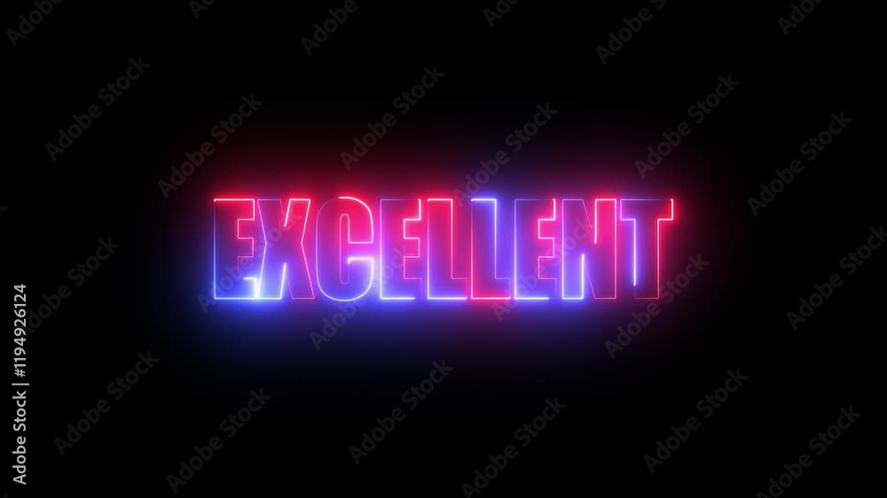 Neon shine excellent text latter icon animation text excellent illustration graphic sign, text illustration design excellence excellent word, icon. Neon shine excellent text latter icon animation text excellent illustration graphic sign, text illustration design excellence excellent word, icon.
