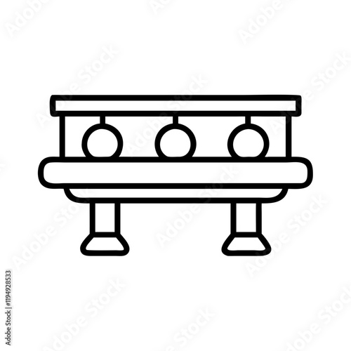 gas grill burners icon, gas grill burners line art - simple line art of gas grill burners, perfect for gas grill burners logos and icons and themed design 