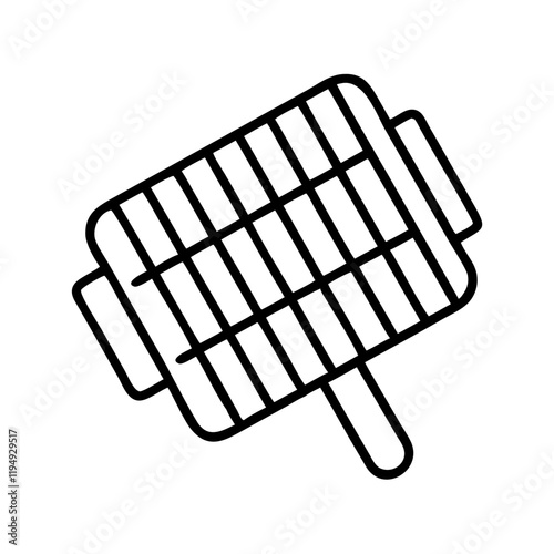 grill grate icon, grill grate line art - simple line art of grill grate, perfect for grill grate logos and icons and themed design 