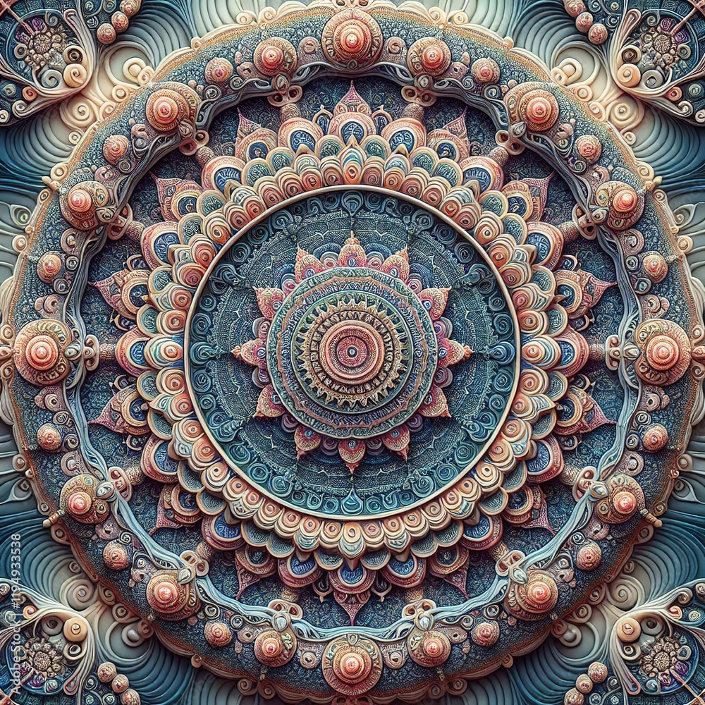 Fototapeta premium Beautiful ornament, spiritual, decorative mandalas