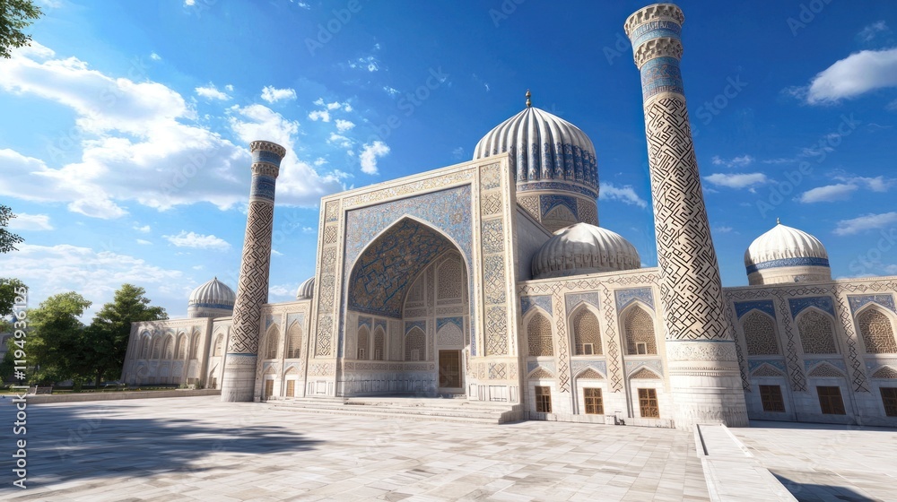 Fototapeta premium Ornate Mosque in Central Asia