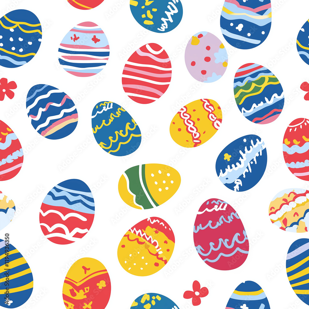 easter eggs seamless pattern easter eggs seamless pattern
