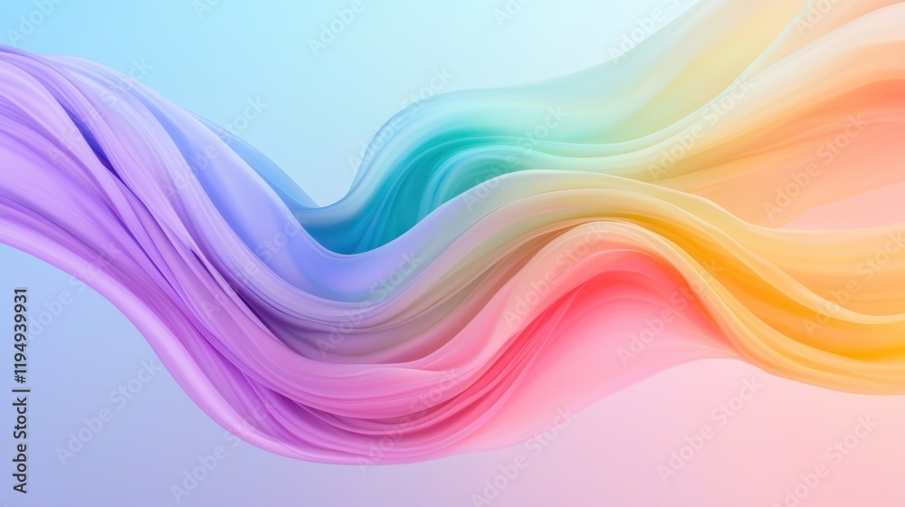 Abstract flowing waves in pastel colors creating a serene atmosphere. Abstract flowing waves in pastel colors creating a serene atmosphere.
