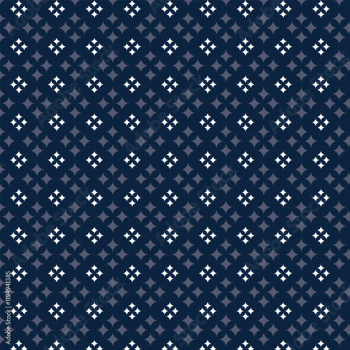 Blue diamond seamless pattern. Strict elegant trendy background for male design. Fabric print, wallpaper, package