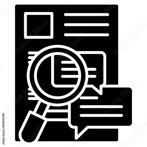 Search icon element for design