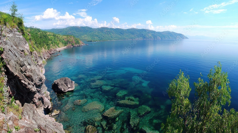 Serene Coastal Vista Serene Coastal Vista