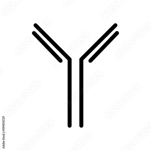 antibody icon Flat illustration sign