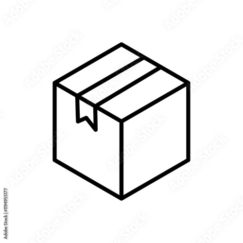 Boxes icon Flat illustration sign