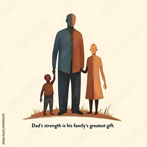 A Father's Strength: A Family's Greatest Gift Illustrated photo