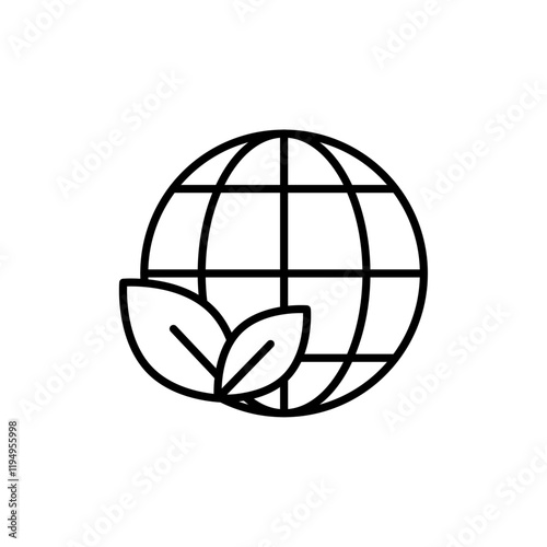 Enviroment icon Flat illustration sign