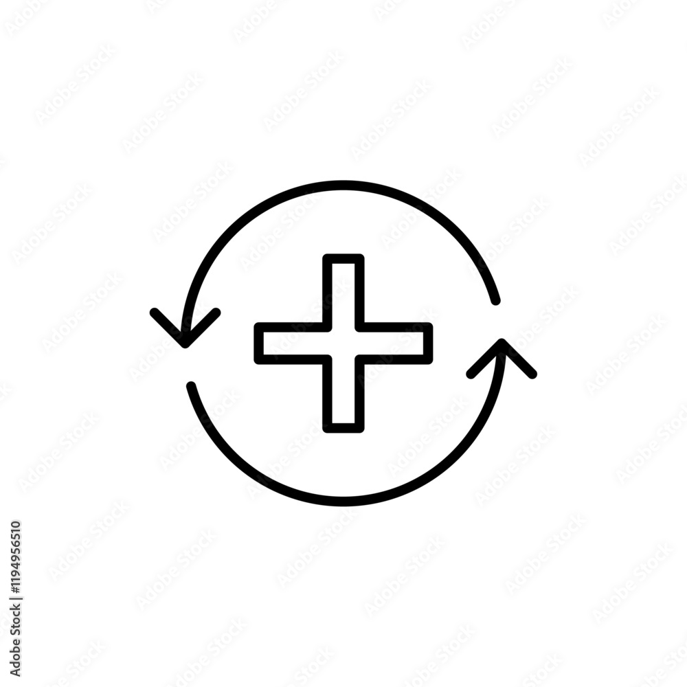 Health recory icon Flat illustration sign Health recory icon Flat illustration sign