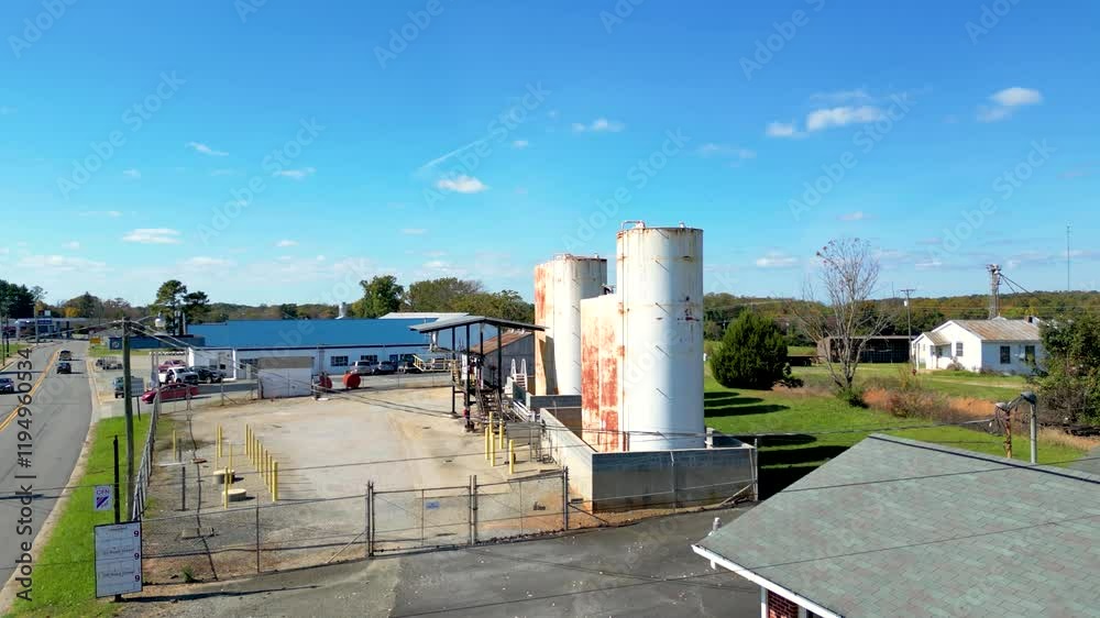 An old industrial plant in rural Virginia An old industrial plant in rural Virginia