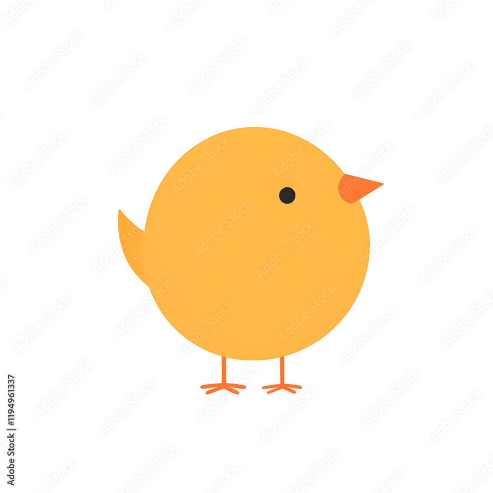 Playful Yellow Duck with Rounded Body and Minimalist Design
Playful Yellow Duck with Rounded Body and Minimalist Design