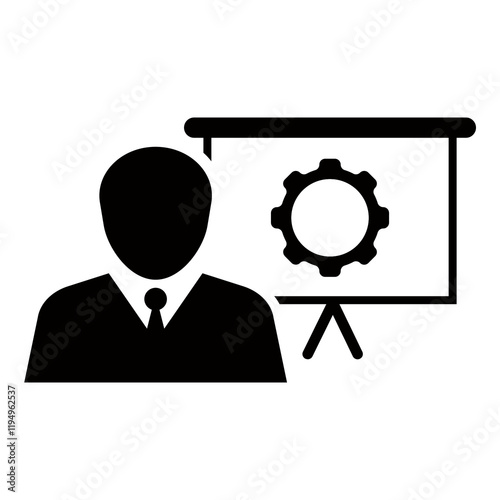 SEO Training icon on transparent background